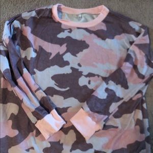 Pink Camo Sweater